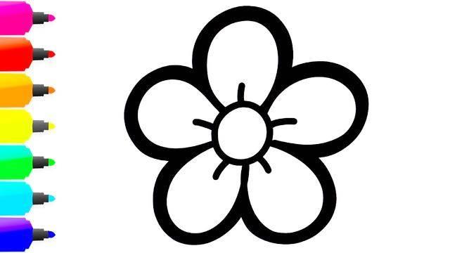 小红花简笔画 送你一朵小红花简笔画