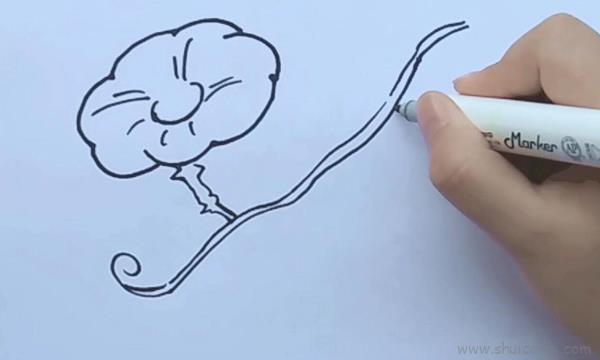 喇叭花儿童画怎么画 喇叭花简笔画好看
