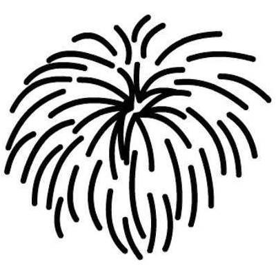 烟花简笔画图片大全 烟花简笔画图片大全可爱漂亮