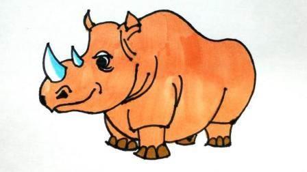 犀牛简笔画 犀牛简笔画儿童画
