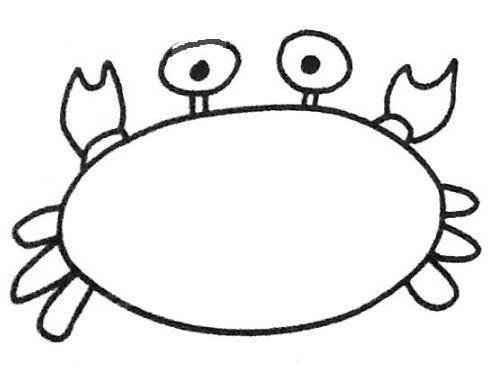 小螃蟹简笔画 小螃蟹简笔画图片