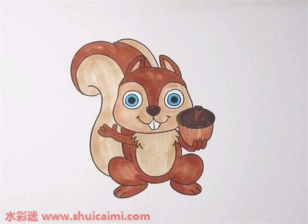 松鼠怎么画 松鼠简笔画步骤图