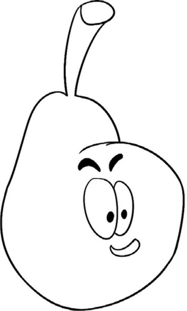 鲜嫩的梨简笔画怎么画 鲜嫩的梨简笔画图片