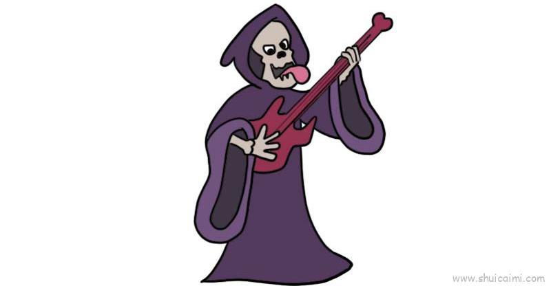 死神儿童画怎么画 死神简笔画顺序