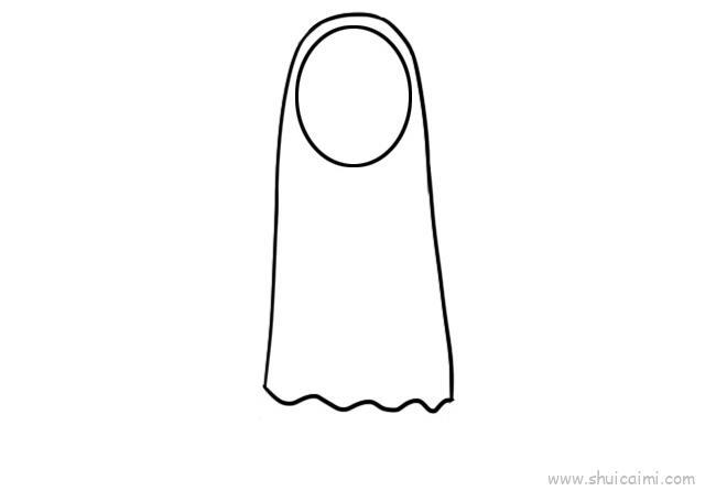 无脸男儿童画怎么画 无脸男简笔画步骤