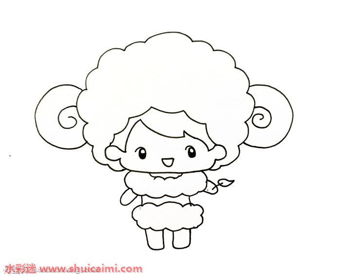 白羊座娃娃怎么画 白羊座娃娃简笔画漂亮