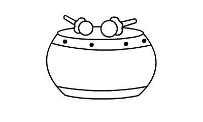 鼓的简笔画怎么画 鼓的简笔画图片