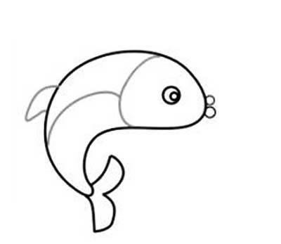 鲤鱼简笔画图片大全 鲤鱼简笔画图片大全彩色简单