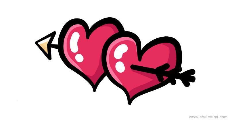 七夕爱心儿童画怎么画 七夕爱心简笔画简单