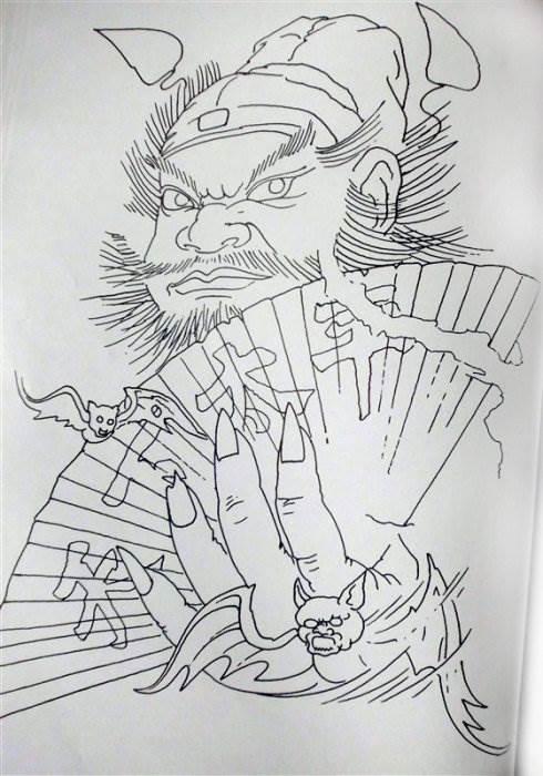 简单钟馗画法 简单钟馗画法图片