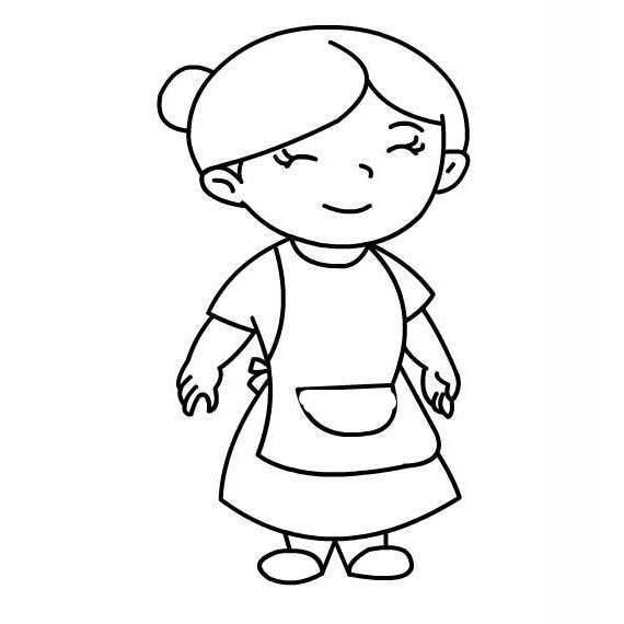 妈妈简笔画 妈妈简笔画简单又漂亮