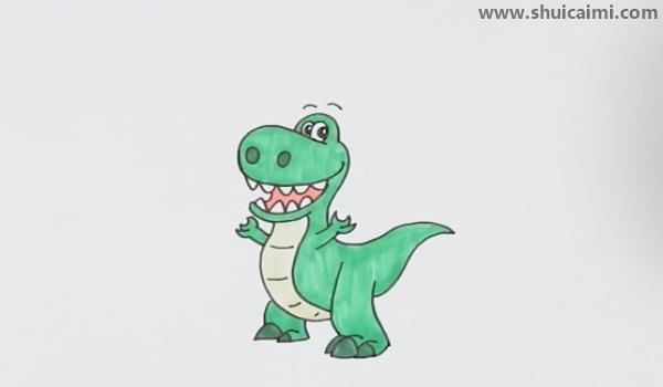 霸王龙简笔画怎么画 霸王龙简笔画顺序