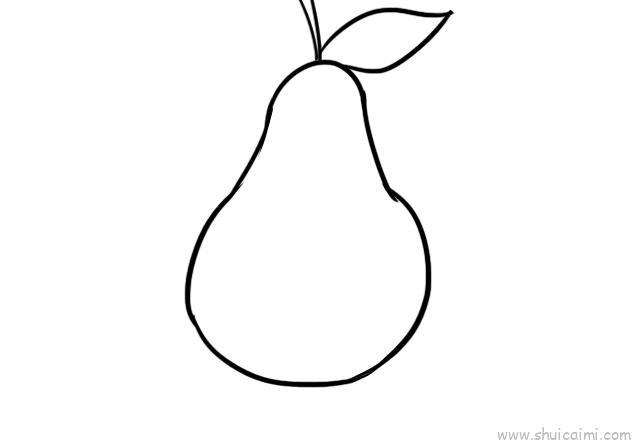 梨子儿童画怎么画 梨子简笔画画法