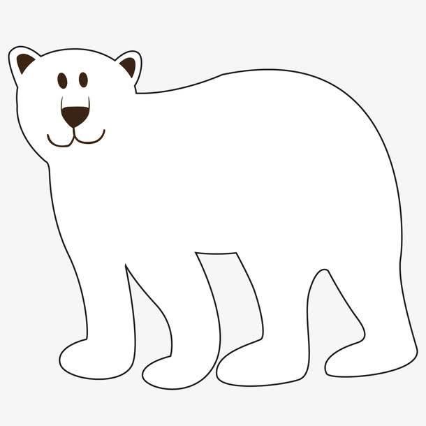 北极熊简笔画图片大全 北极熊简笔画图片大全彩色