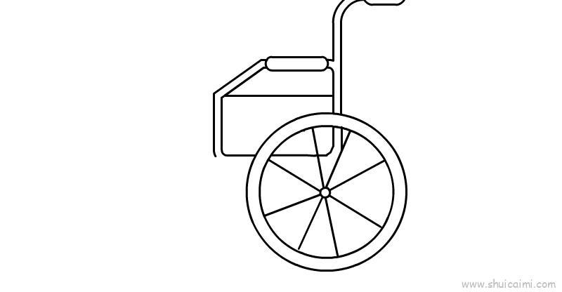 轮椅儿童画怎么画 轮椅简笔画顺序