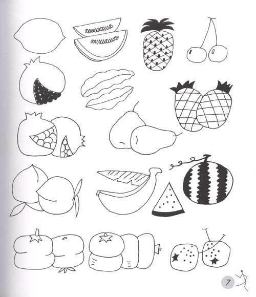 静物简笔画 静物简笔画组合