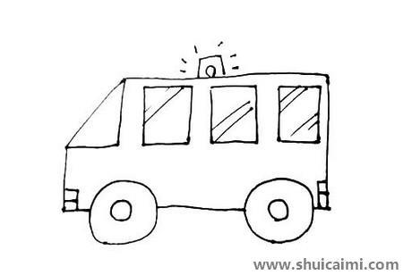 120救护车儿童简笔画