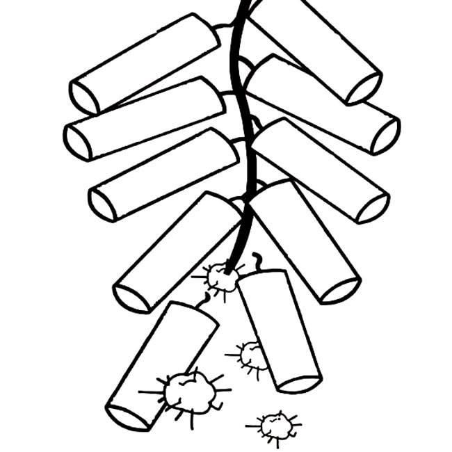 春节放烟花的图片简笔画 春节放烟花的图片简笔画可爱