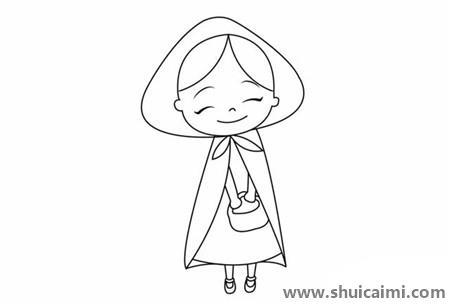 童话故事小红帽儿童简笔画