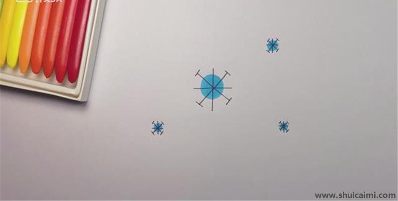 雪花儿童简笔画怎么画 雪花儿童画画法