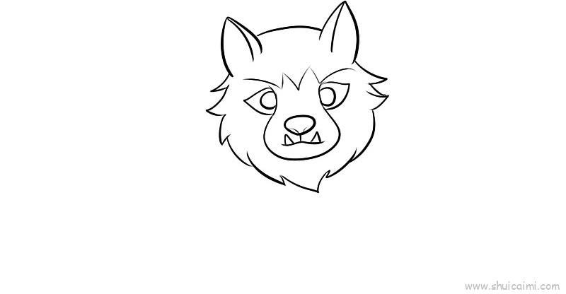 狼教程儿童画怎么画 狼教程简笔画简单
