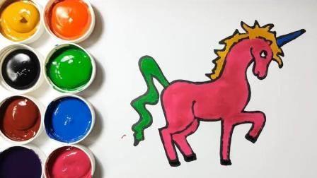 独角兽简笔画 独角兽简笔画可爱呆萌
