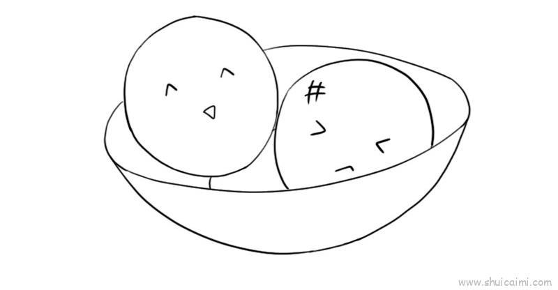 元宵节小汤圆儿童画怎么画 元宵节小汤圆简笔画画法