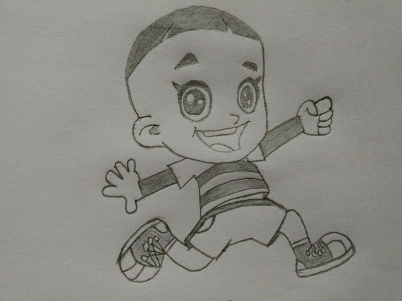 大头儿子简笔画图片大全 大头儿子简笔画图片大全彩色