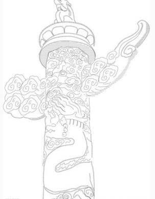 华表简笔画图片 华表的简笔画画法