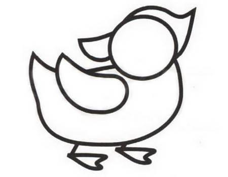鸳鸯简笔画 一对鸳鸯简笔画