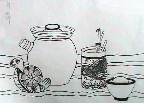 静物简笔画 静物简笔画组合