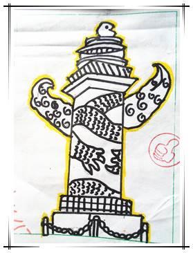 华表简笔画黑板报 华表怎么画简单又霸气