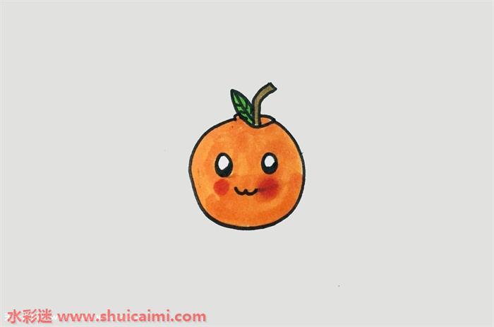 橙子怎么画 橙子简笔画图片彩色