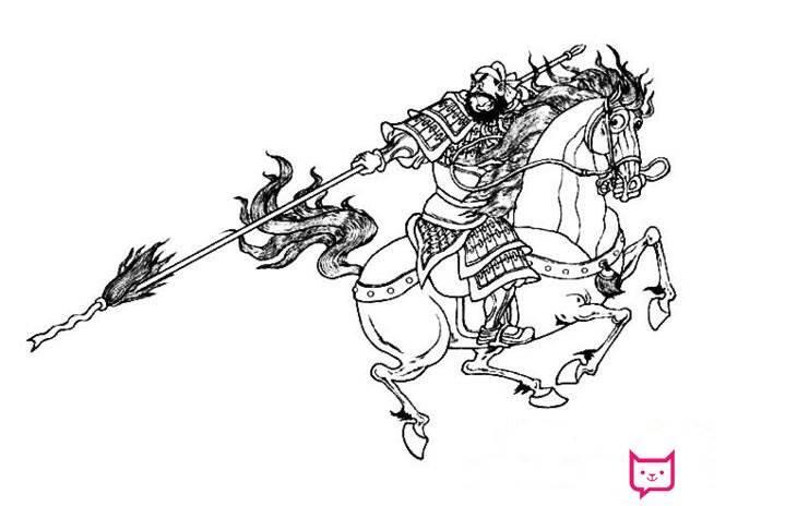张飞简笔画 张飞简笔画霸气