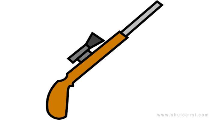 98k狙击步枪简笔画怎么画 98k狙击步枪简笔画顺序