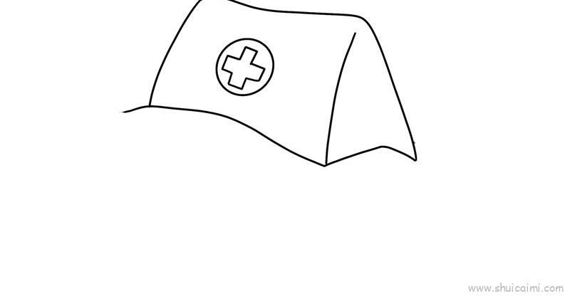 护士帽口罩儿童画怎么画 护士帽口罩简笔画画法