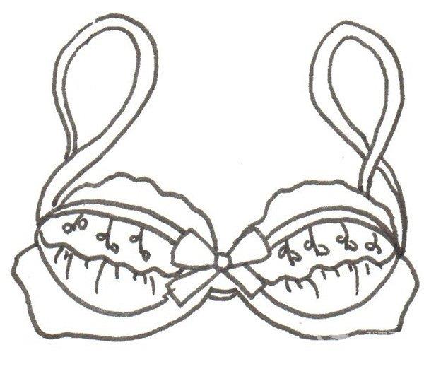 蕾丝Bra的简笔画怎么画 蕾丝Bra的简笔画简单