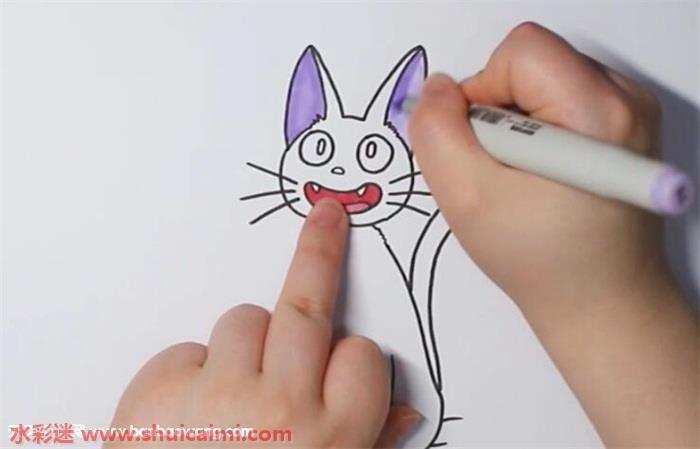 魔女宅急便吉吉怎么画 魔女宅急便吉吉简笔画简单又漂亮