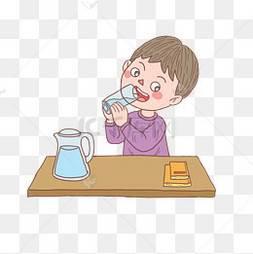 喝水简笔画 喝水简笔画幼儿园