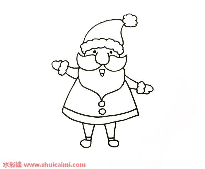 圣诞老人怎么画 圣诞老人简笔画画法