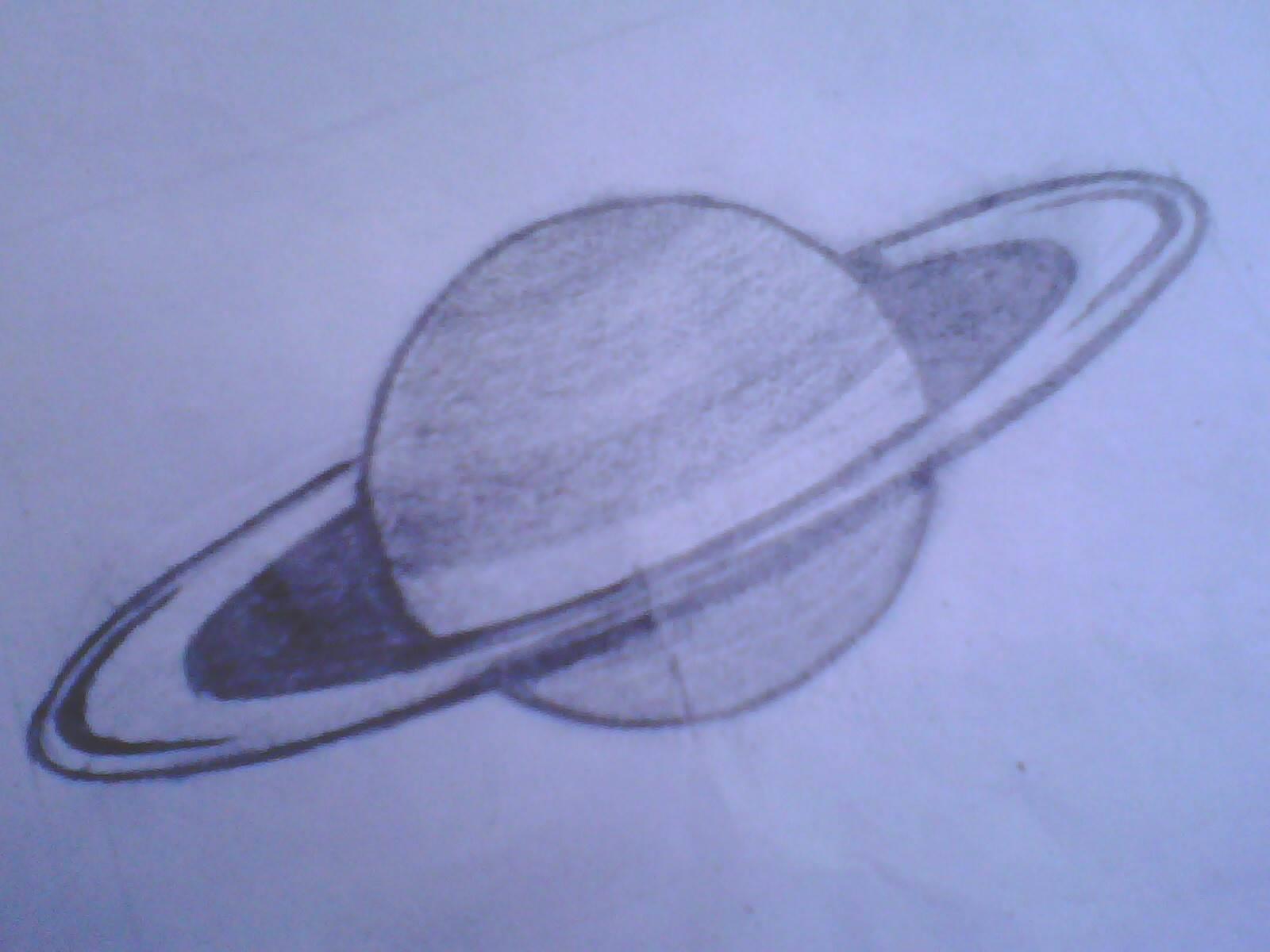 土星简笔画 土星简笔画彩色图片