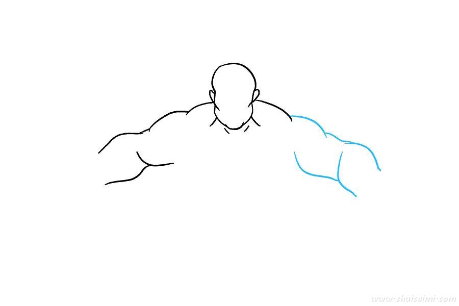 绿巨人怎么画 绿巨人简笔画步骤