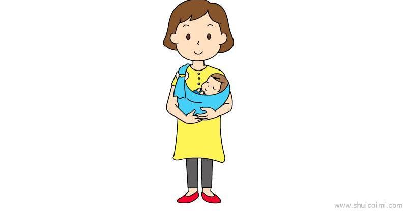 母亲儿童画怎么画 母亲简笔画画法