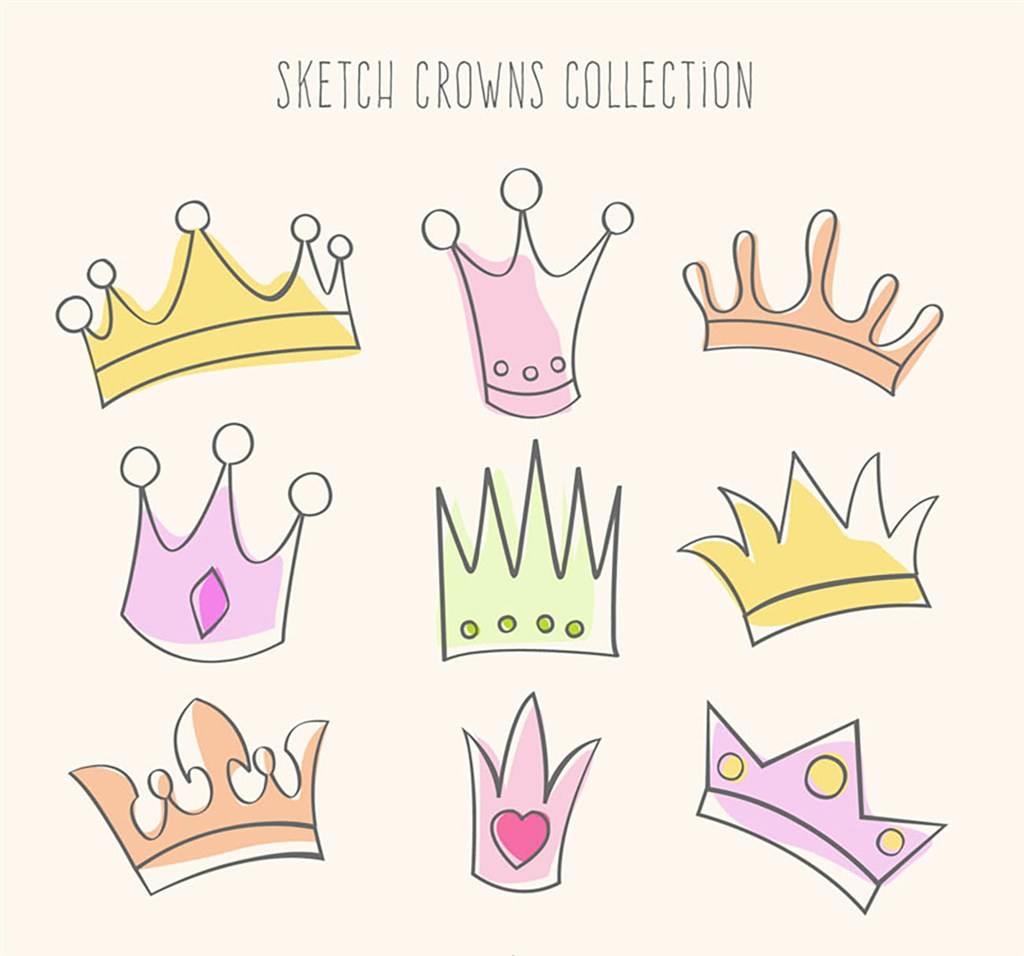 皇冠简笔画 皇冠简笔画图片素材