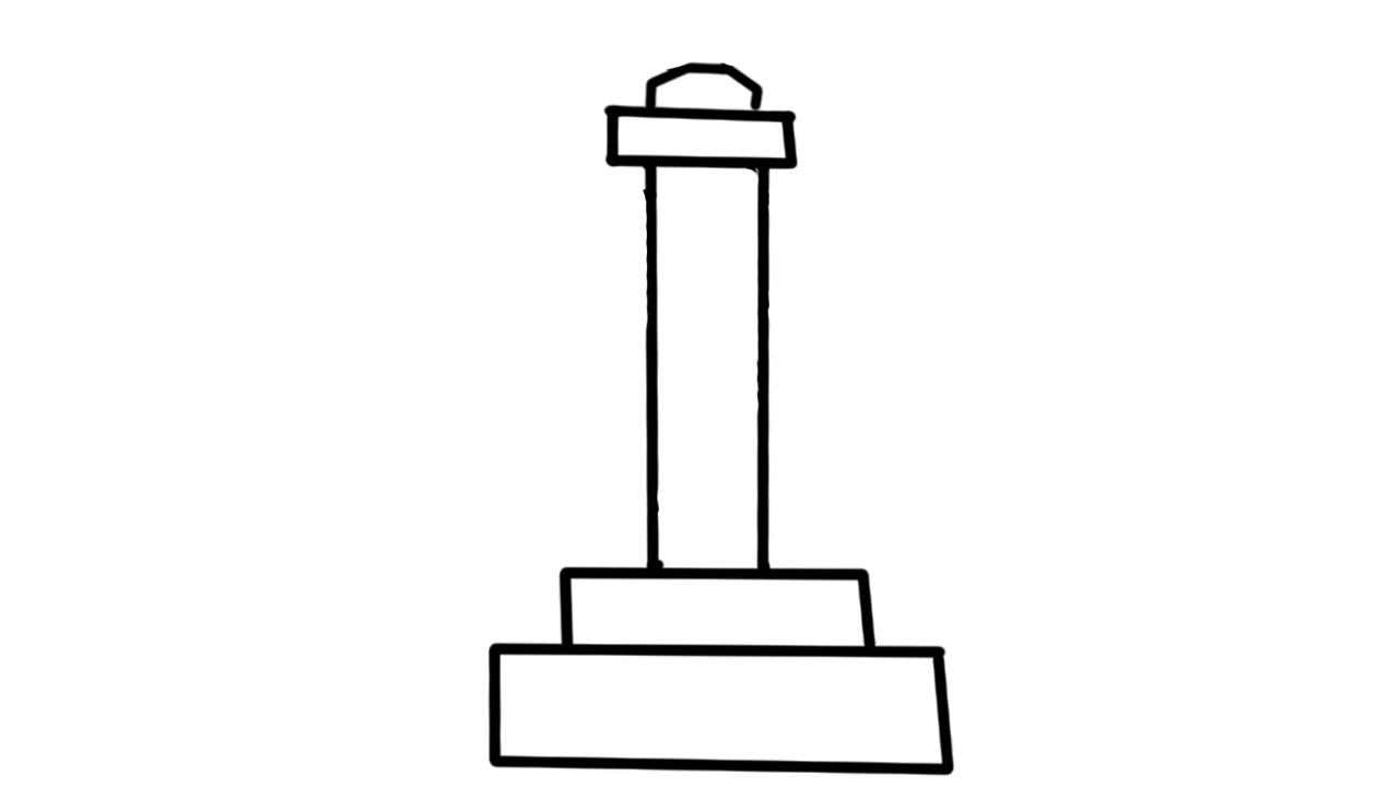华表简笔画怎么画 华表简笔画步骤