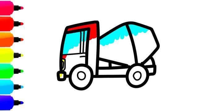 翻斗车简笔画图片大全 翻斗车简笔画图片大全幼儿