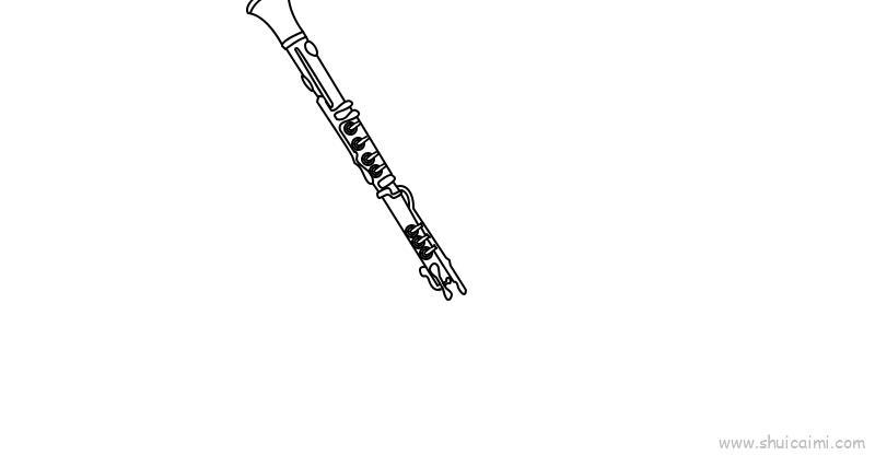 黑管儿童画怎么画 黑管简笔画简单又好看