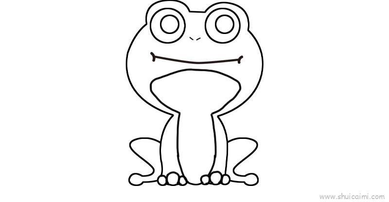 青蛙儿童画怎么画 青蛙简笔画图片