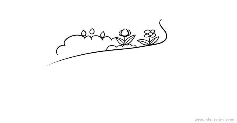 开满鲜花儿童画怎么画 开满鲜花简笔画好看