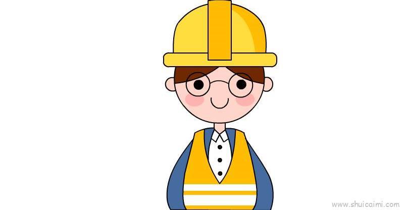 工人儿童画怎么画 工人简笔画顺序